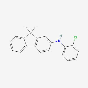 molecular formula C21H18ClN B13864499 N-(2-chlorophenyl)-9,9-dimethylfluoren-2-amine 