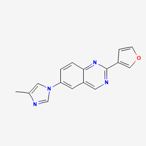 2-(Furan-3-yl)-6-(4-methylimidazol-1-yl)quinazoline