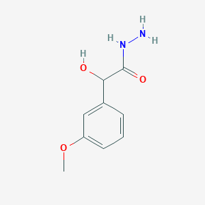 molecular formula C9H12N2O3 B13864516 2-Hydroxy-2-(3-methoxyphenyl)acetohydrazide 