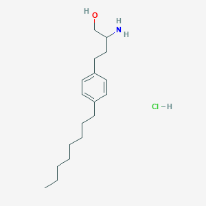 molecular formula C18H32ClNO B13864519 beta-Amino-4-octylbenzenebutanol Hydrochloride 