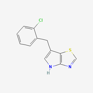 6-[(2-chlorophenyl)methyl]-4H-pyrrolo[2,3-d][1,3]thiazole