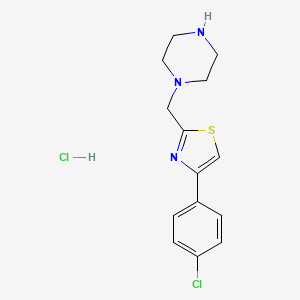 1-{[4-(4-Chlorophenyl)-1,3-thiazol-2-yl]methyl}piperazine Hydrochloride