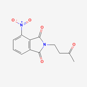 molecular formula C12H10N2O5 B13864540 4-Nitro-2-(3-oxobutyl)isoindole-1,3-dione 