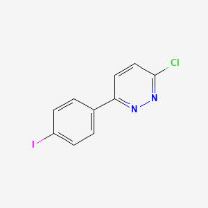 molecular formula C10H6ClIN2 B13864553 3-Chloro-6-(4-iodophenyl)pyridazine 