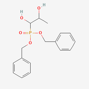 molecular formula C17H21O5P B13864555 Ddibenzyl (1,2-Dihydroxypropyl)phosphonate 