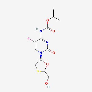 molecular formula C12H16FN3O5S B13864560 Emtricitabine Isopropyl Carbamate 