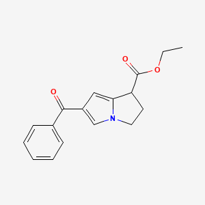 molecular formula C17H17NO3 B13864570 rac Ketorolac Ethyl Ester 6-Benzoyl Isomer 