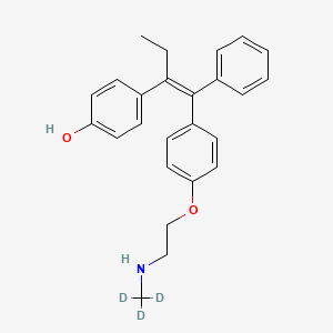 4-[(1E/Z)-1-[[4-[2-(Methylamino-d3)ethoxy]phenyl]phenylmethylene]propyl]phenol