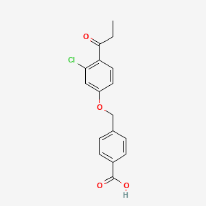 4-[[3-chloro-4-(1-oxopropyl)phenoxy]methyl]Benzoic acid