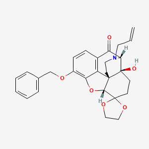 molecular formula C28H29NO6 B13864621 9'-(Benzyloxy)-13'-one Naloxone 