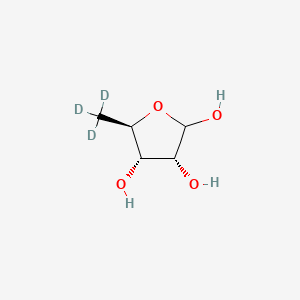 molecular formula C5H10O4 B13864646 5-Deoxy-D-ribose-d3 