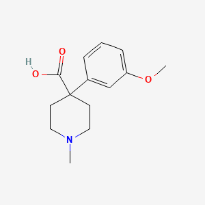 molecular formula C14H19NO3 B1386467 4-(3-Methoxyphenyl)-1-methylpiperidine-4-carboxylic acid CAS No. 874532-98-6