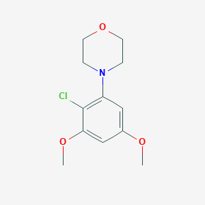 molecular formula C12H16ClNO3 B13864691 4-(2-Chloro-3,5-dimethoxyphenyl)morpholine 