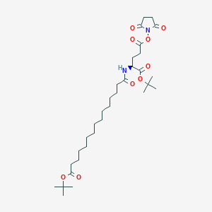 (S)-1-tert-Butyl 5-(2,5-dioxopyrrolidin-1-yl) 2-(15-(tert-butoxy)-15-oxopentadecanamido)pentanedioate