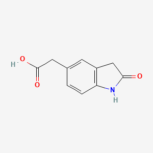 molecular formula C10H9NO3 B13864743 2-(2-Oxoindolin-5-yl)acetic acid 