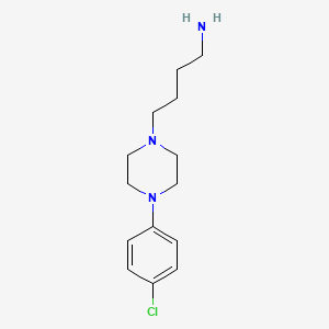 molecular formula C14H22ClN3 B13864758 4-(4-(4-Chlorophenyl)piperazin-1-yl)butan-1-amine 