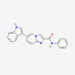 6-(1H-indol-3-yl)-N-phenylimidazo[1,2-a]pyridine-2-carboxamide