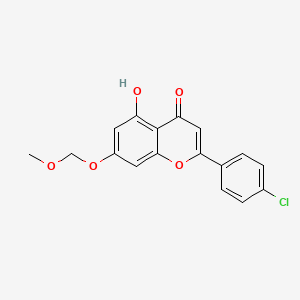 molecular formula C17H13ClO5 B13864768 2-(4-chlorophenyl)-5-hydroxy-7-(methoxymethoxy)-4H-chromen-4-one CAS No. 1192136-13-2