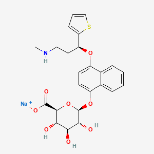 molecular formula C24H26NNaO8S B13864773 4-Hydroxy Duloxetine beta-D-Glucuronide Sodium Salt 