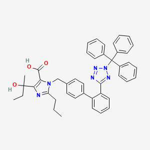 molecular formula C44H42N6O3 B13864778 N-Trityl Ethyl Olmesartan Acid 