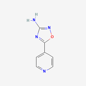 molecular formula C7H6N4O B1386478 5-(Pyridin-4-yl)-1,2,4-oxadiazol-3-amine CAS No. 23275-49-2