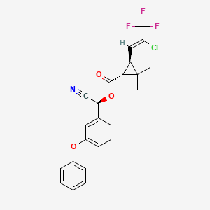 molecular formula C23H19ClF3NO3 B13864792 (1R)-trans-gamma-Cyhalothrin 