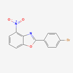 molecular formula C13H7BrN2O3 B13864797 2-(4-bromophenyl)-4-nitroBenzoxazole CAS No. 934330-63-9