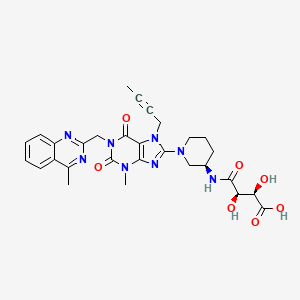 molecular formula C29H32N8O7 B13864804 N-L-Tartaryl Linagliptin 