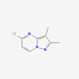 molecular formula C8H8ClN3 B13864811 5-Chloro-2,3-dimethylpyrazolo[1,5-a]pyrimidine 