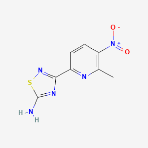 3-(6-Methyl-5-nitropyridin-2-yl)-1,2,4-thiadiazol-5-amine