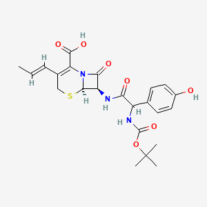 molecular formula C23H27N3O7S B13864821 N-Boc-Cefprozil 