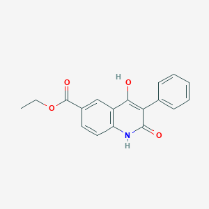 ethyl 4-hydroxy-2-oxo-3-phenyl-1H-quinoline-6-carboxylate