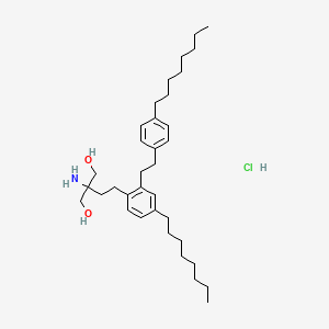 2-Amino-2-(4-octyl-2-(4-octylphenethyl)phenethyl)propane-1,3-diol hydrochloride