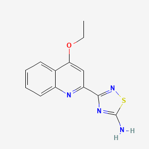 3-(4-Ethoxyquinolin-2-yl)-1,2,4-thiadiazol-5-amine