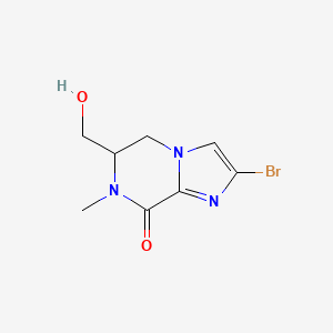 2-Bromo-6-(hydroxymethyl)-7-methyl-6,7-dihydroimidazo[1,2-a]pyrazin-8(5H)-one