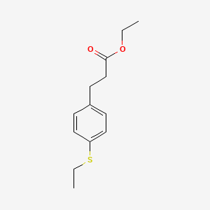 molecular formula C13H18O2S B13864905 Ethyl 3-(4-ethylsulfanylphenyl)propanoate 