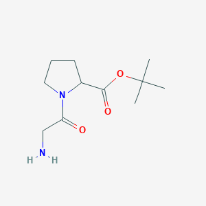 molecular formula C11H20N2O3 B13864911 Tert-butyl 1-(2-aminoacetyl)pyrrolidine-2-carboxylate 