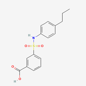 3-[(4-propylphenyl)sulfamoyl]benzoic Acid