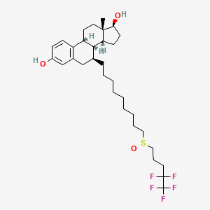 molecular formula C32H47F5O3S B13864937 (S)-N-[(Phenylmethoxy)carbonyl]-L-leucyl-N-(1-formyl-3-methylbutyl)-L-leucinamide; Calpain inhibitor IV-2 