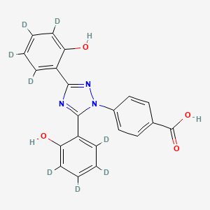 molecular formula C21H15N3O4 B13864961 Deferasirox-d8 