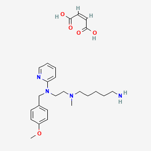 (Z)-but-2-enedioic acid;N'-[2-[(4-methoxyphenyl)methyl-pyridin-2-ylamino]ethyl]-N'-methylpentane-1,5-diamine