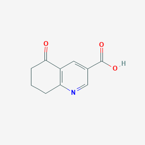 molecular formula C10H9NO3 B1386497 5-氧代-5,6,7,8-四氢喹啉-3-羧酸 CAS No. 856602-30-7