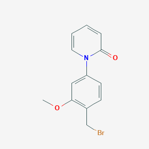 1-[4-(Bromomethyl)-3-methoxyphenyl]pyridin-2-one