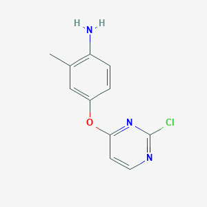 molecular formula C11H10ClN3O B13864978 4-(2-Chloro-pyrimidin-4-yloxy)-2-methyl-phenylamine 