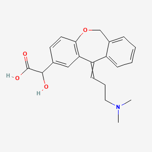 molecular formula C21H23NO4 B13864979 2-[11-[3-(dimethylamino)propylidene]-6H-benzo[c][1]benzoxepin-2-yl]-2-hydroxyacetic acid 