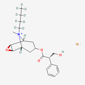 molecular formula C21H30BrNO4 B13864987 N-Butylscopolammonium Bromide-d9 