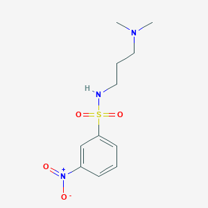 molecular formula C11H17N3O4S B13864999 N-[3-(dimethylamino)propyl]-3-nitrobenzenesulfonamide 