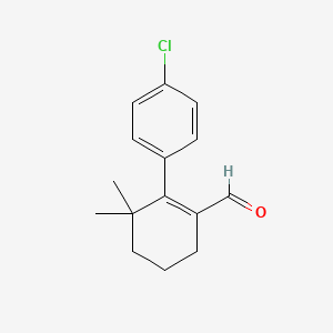 2-(4-Chlorophenyl)-3,3-dimethylcyclohexene-1-carbaldehyde