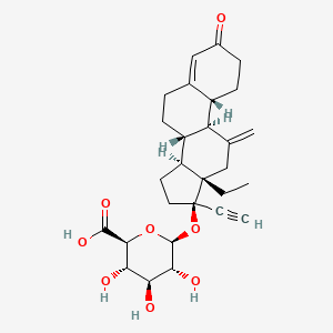 molecular formula C28H36O8 B13865012 Etonogestrel beta-D-Glucuronide 