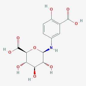 molecular formula C13H15NO9 B13865048 Mesalazine N-beta-D-Glucuronide 